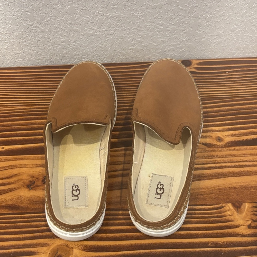 UGG Women’s Caleel Tan Slip-On Loafers